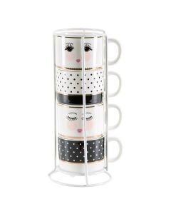 TAZAS EXPRESO EYES AND DOTS MISS ÈTOILE